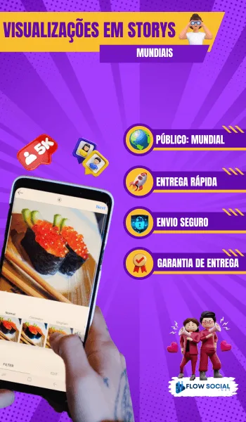 Visualizações Mundiais em Storys Instagram