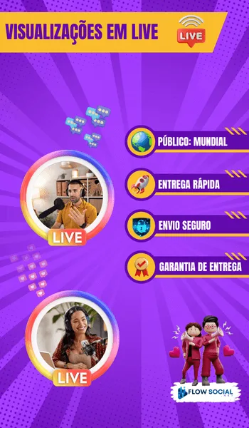 Visualizações Live Instagram