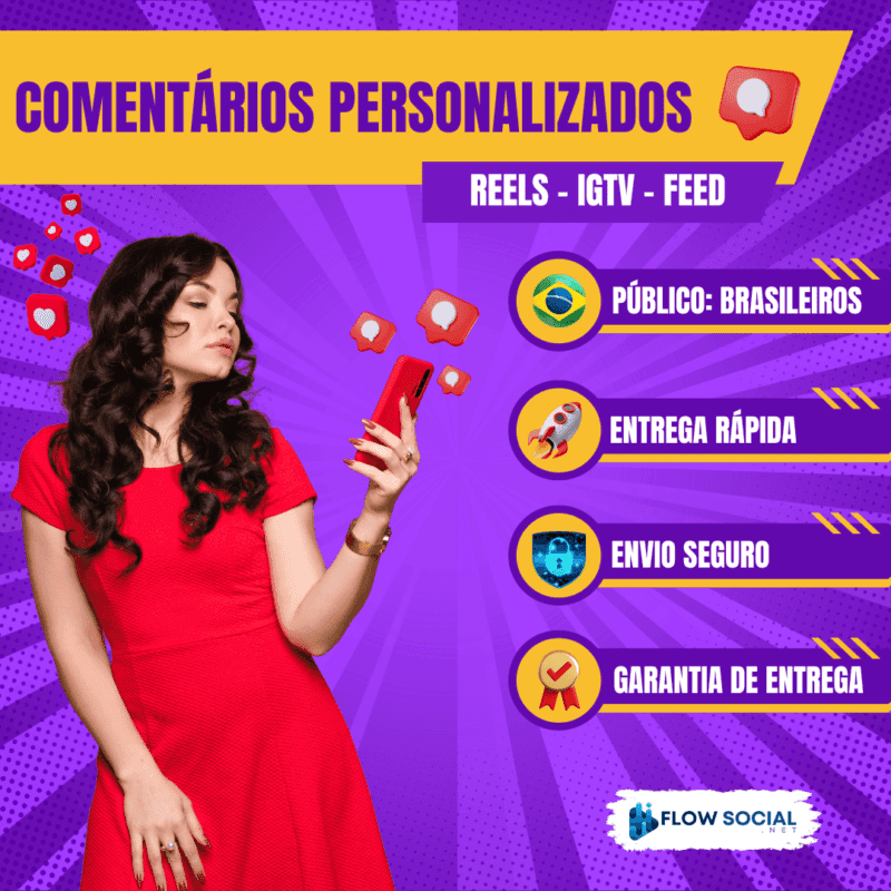 INSTAGRAM - COMENTÁRIOS BRASILEIROS PERSONALIZADOS