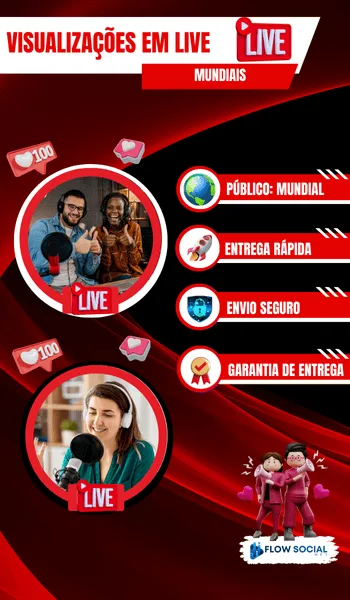 YOUTUBE - VISUALIZAÇÕES EM LIVE