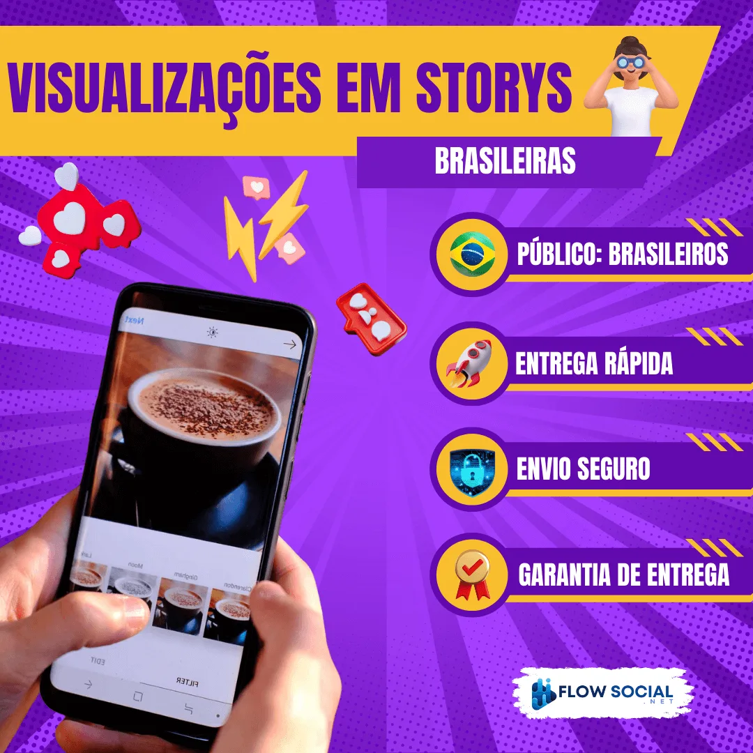 Instagram - Visualizações Brasileiras em Storys