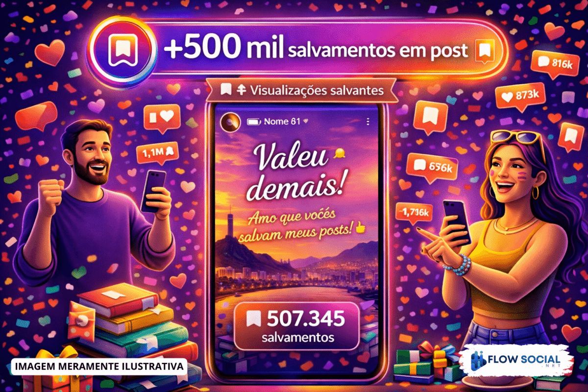 Salvamentos em Post - Flow Social