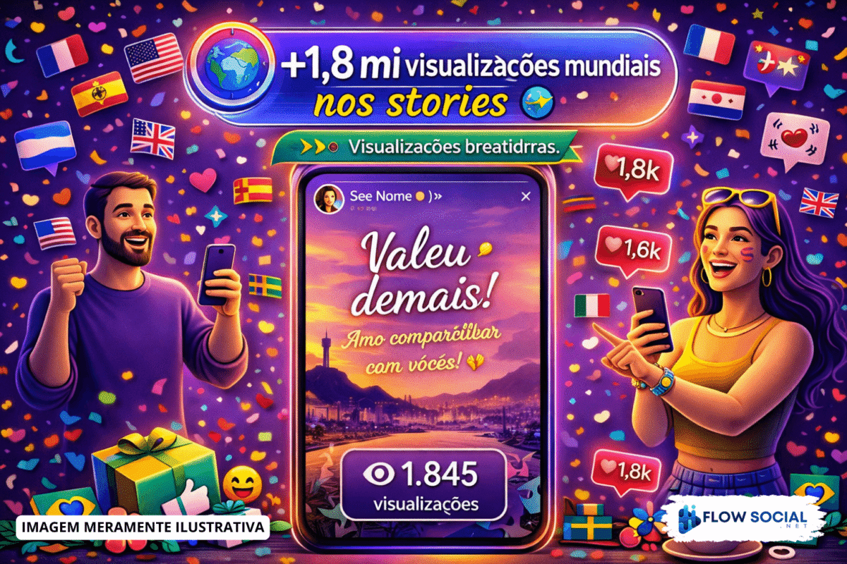 Visualizações Mundiais em Storys