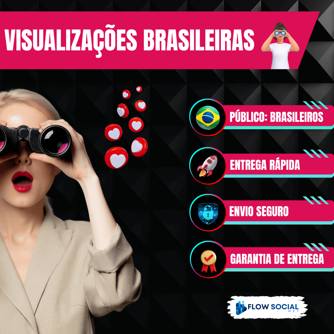 Tiktok - Visualizações Brasileiras em Vídeos