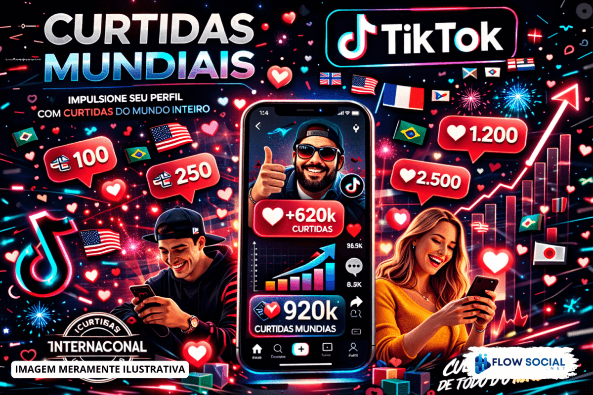 Tiktok - Curtidas Mundiais